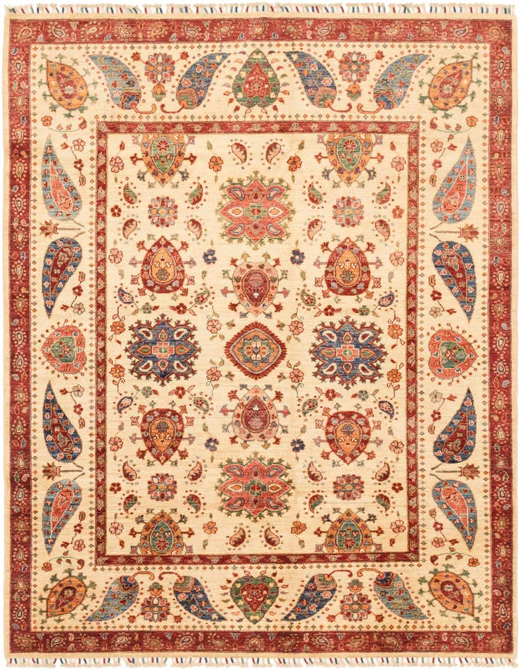 Detail image of 5' 9 x 8' 2 Hand Knotted Ariana Ziegler Rug