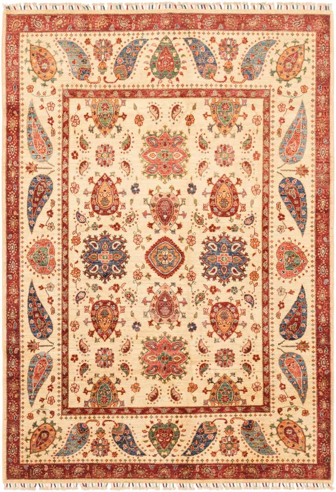 5' 9 x 8' 2 Hand Knotted Ariana Ziegler Rug