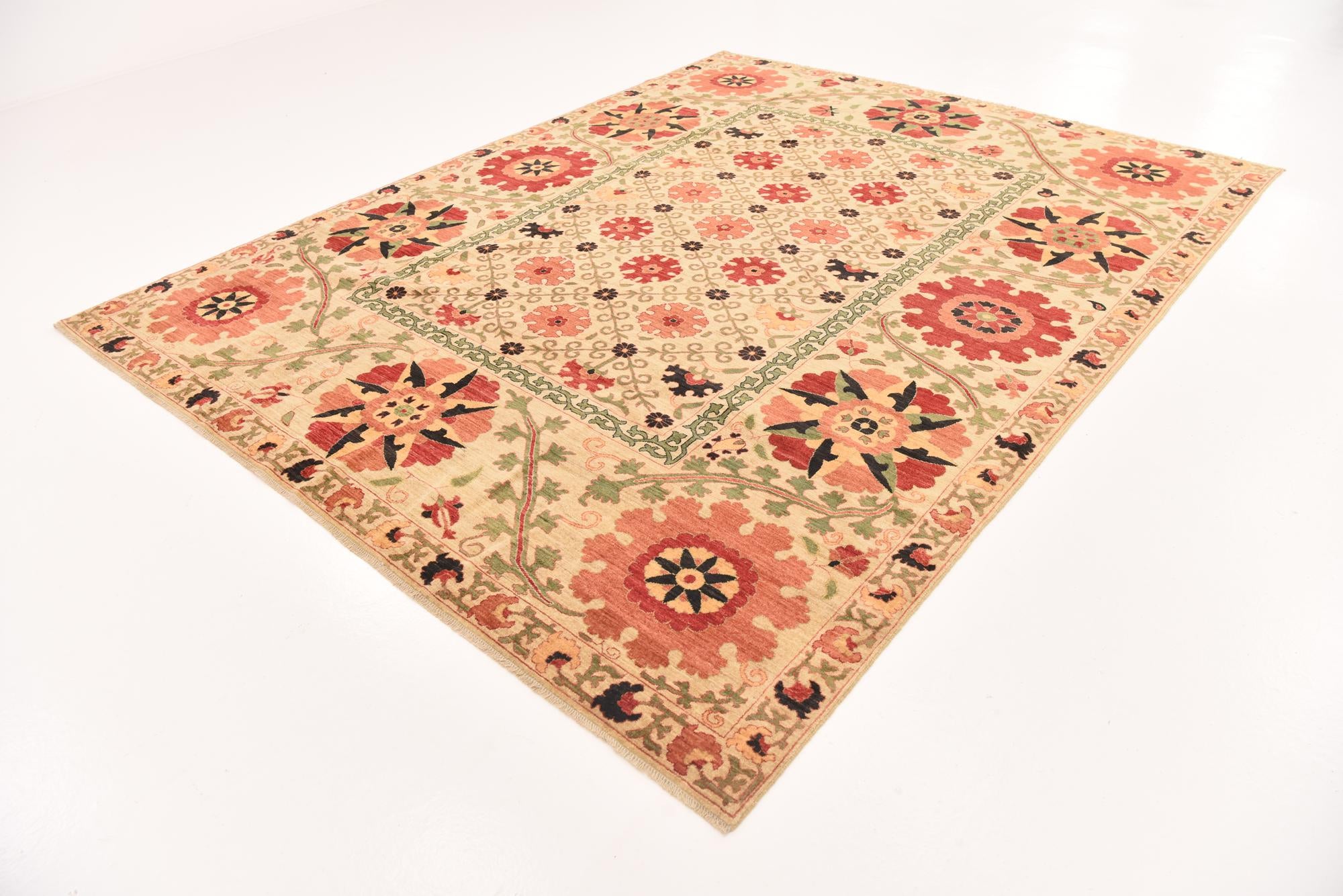 8' 2 x 10' 5 Hand Knotted Ariana Ziegler Oriental Rug