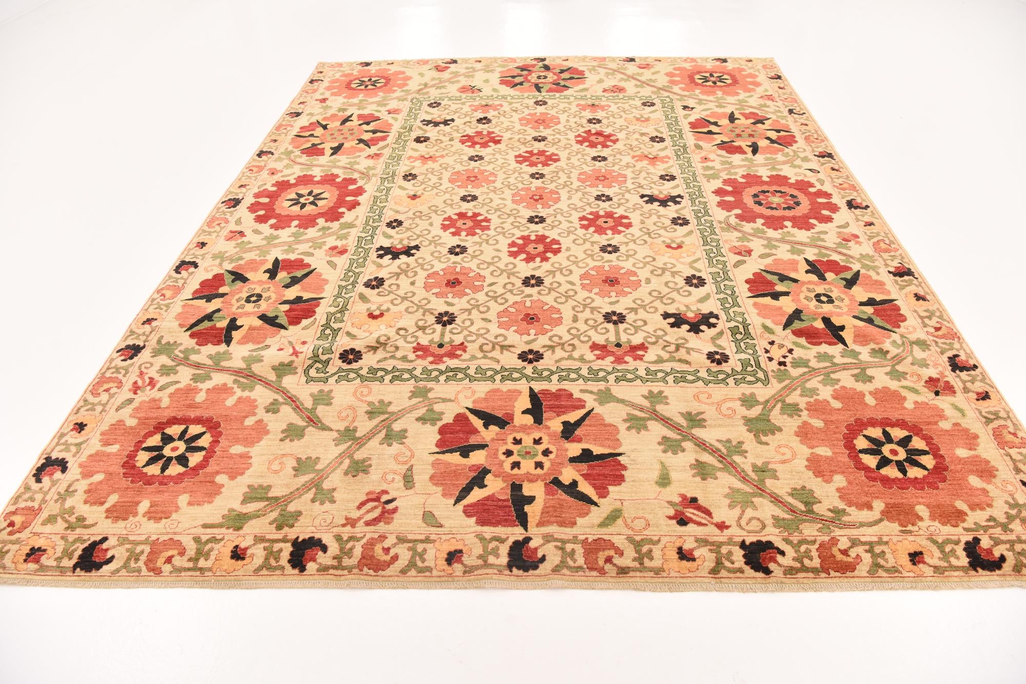8' 2 x 10' 5 Hand Knotted Ariana Ziegler Oriental Rug