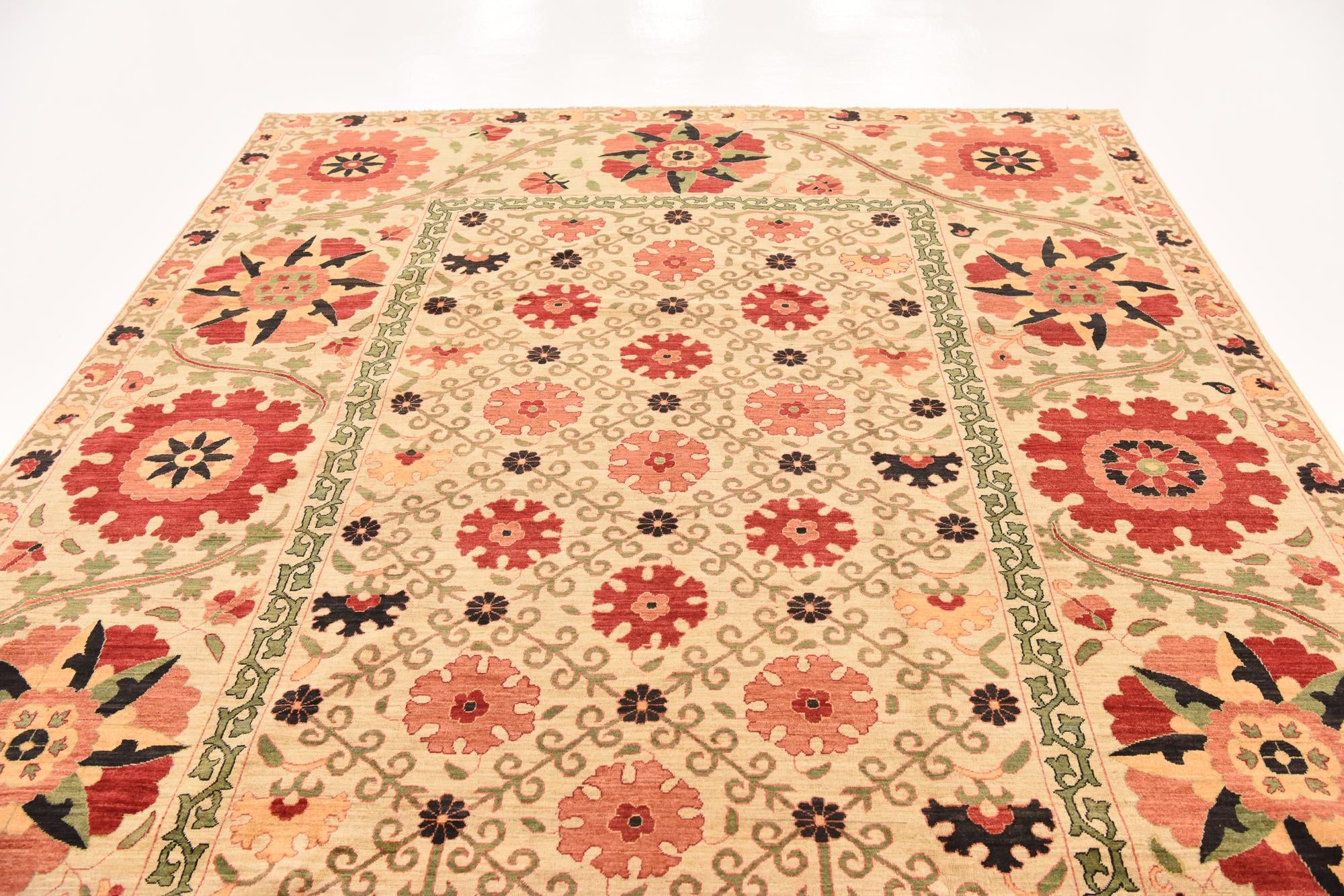 8' 2 x 10' 5 Hand Knotted Ariana Ziegler Oriental Rug