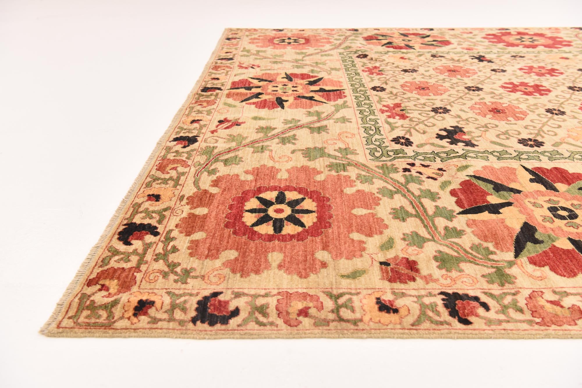 8' 2 x 10' 5 Hand Knotted Ariana Ziegler Oriental Rug