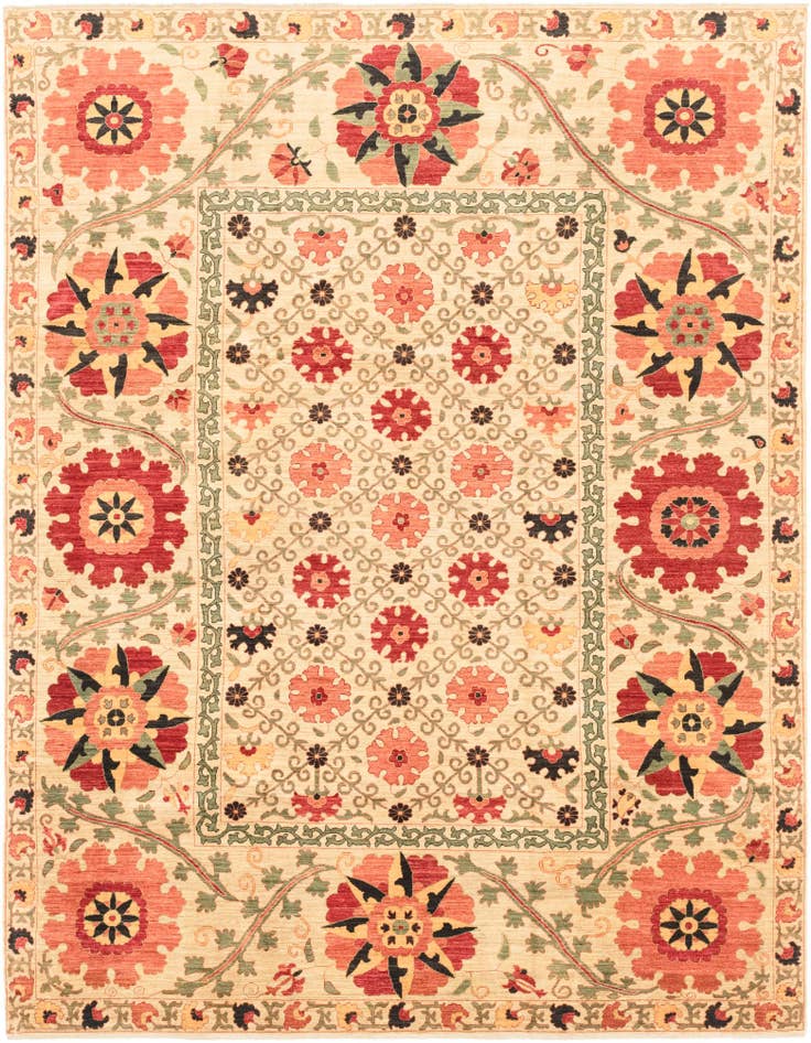 Detail image of 8' 2 x 10' 5 Hand Knotted Ariana Ziegler Oriental Rug