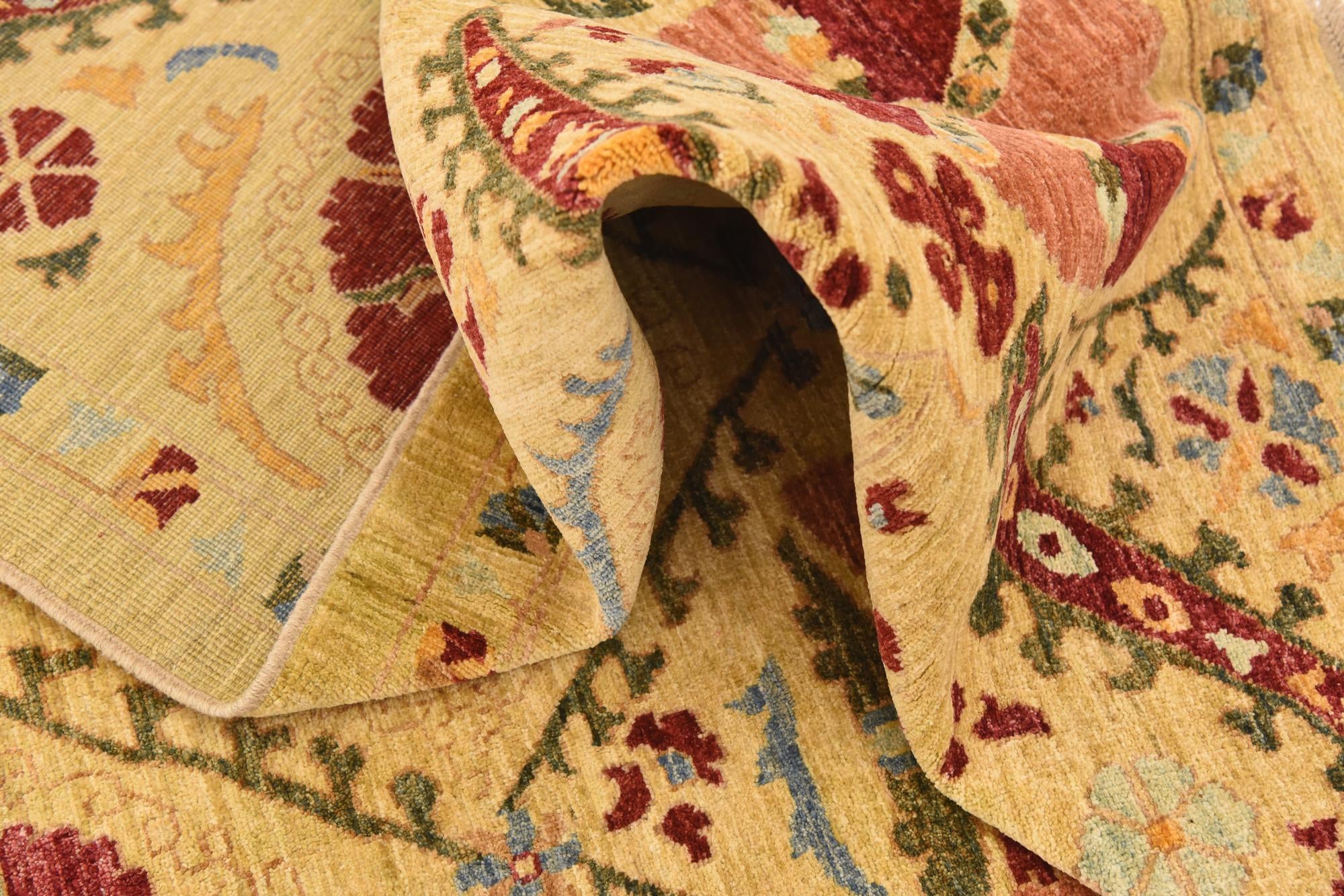 6' 10 x 10' 4 Hand Knotted Ariana Ziegler Oriental Rug