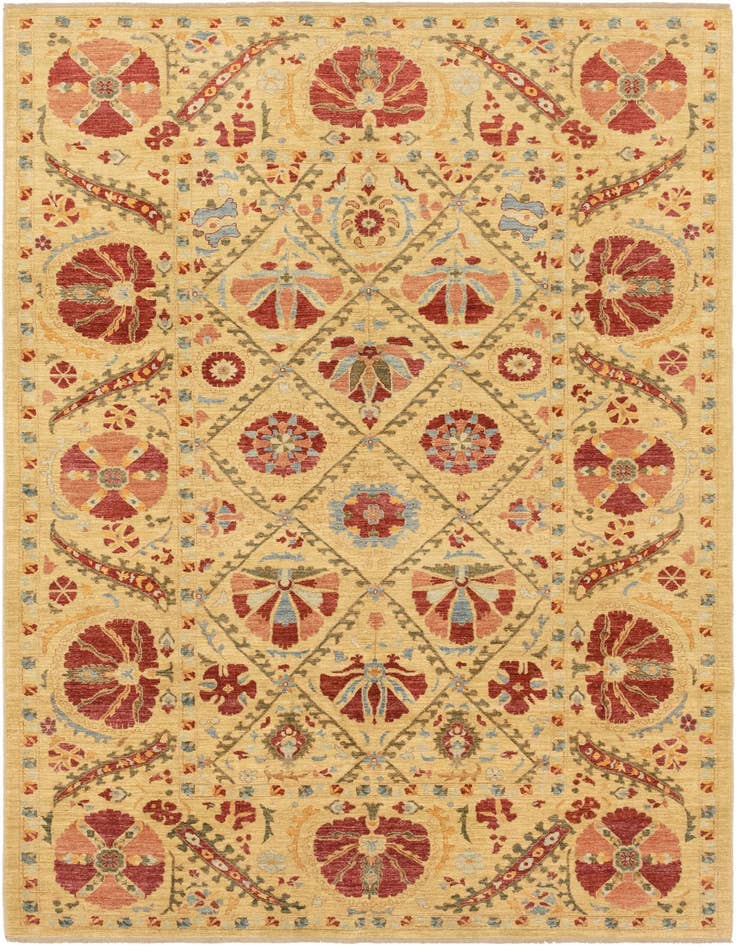 Detail image of 6' 10 x 10' 4 Hand Knotted Ariana Ziegler Oriental Rug