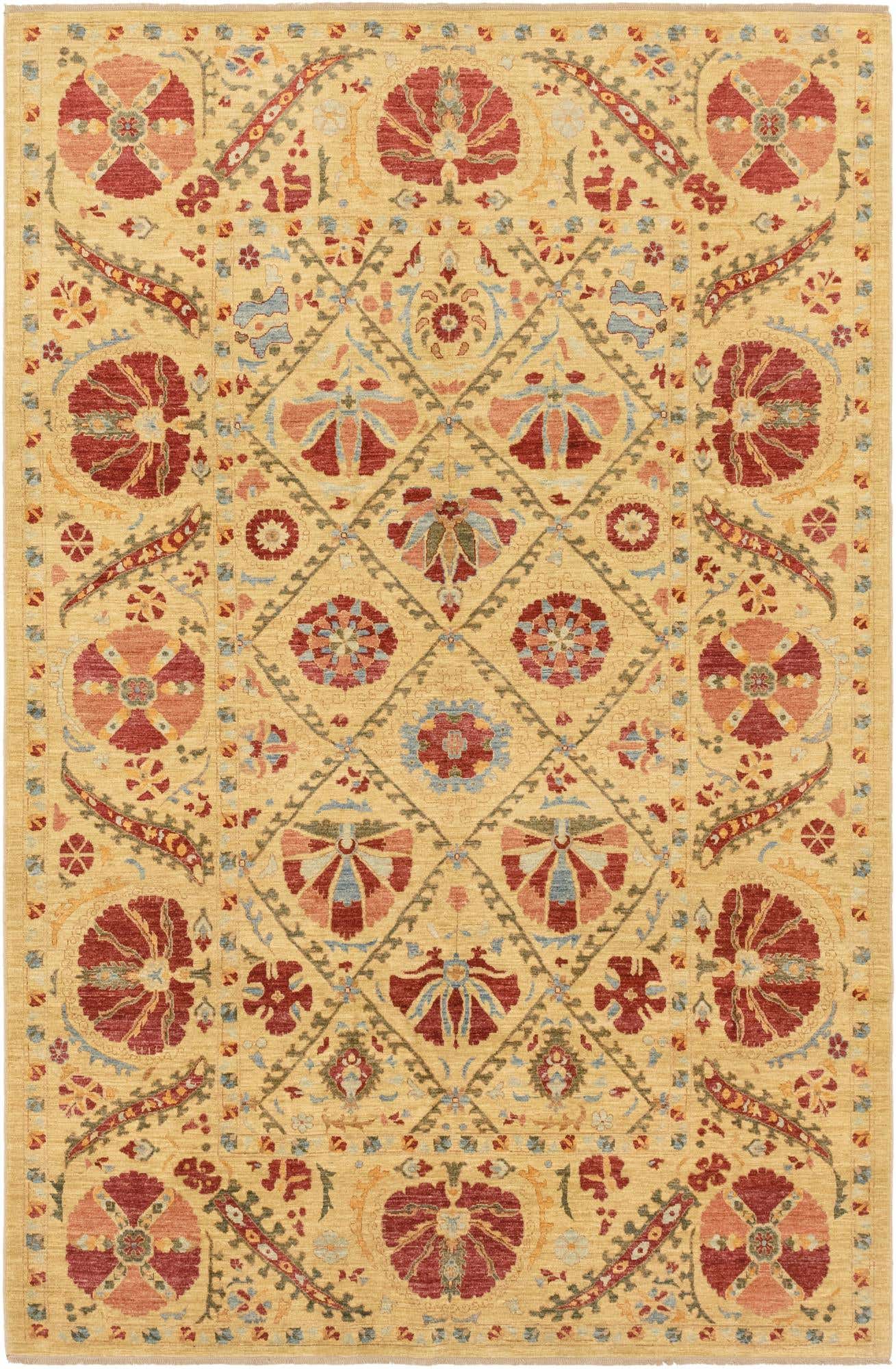 6' 10 x 10' 4 Hand Knotted Ariana Ziegler Oriental Rug