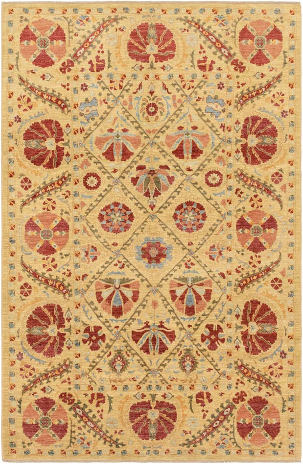 Detail image of 6' 10 x 10' 4 Hand Knotted Ariana Ziegler Oriental Rug