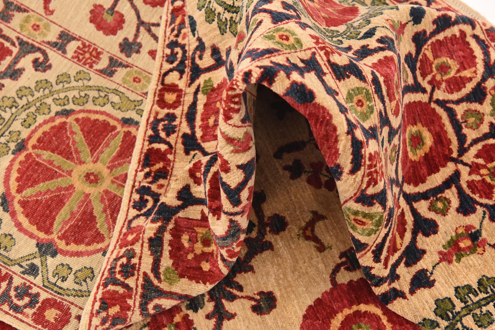 6' 1 x 8' 9 Hand Knotted Ariana Ziegler Oriental Rug