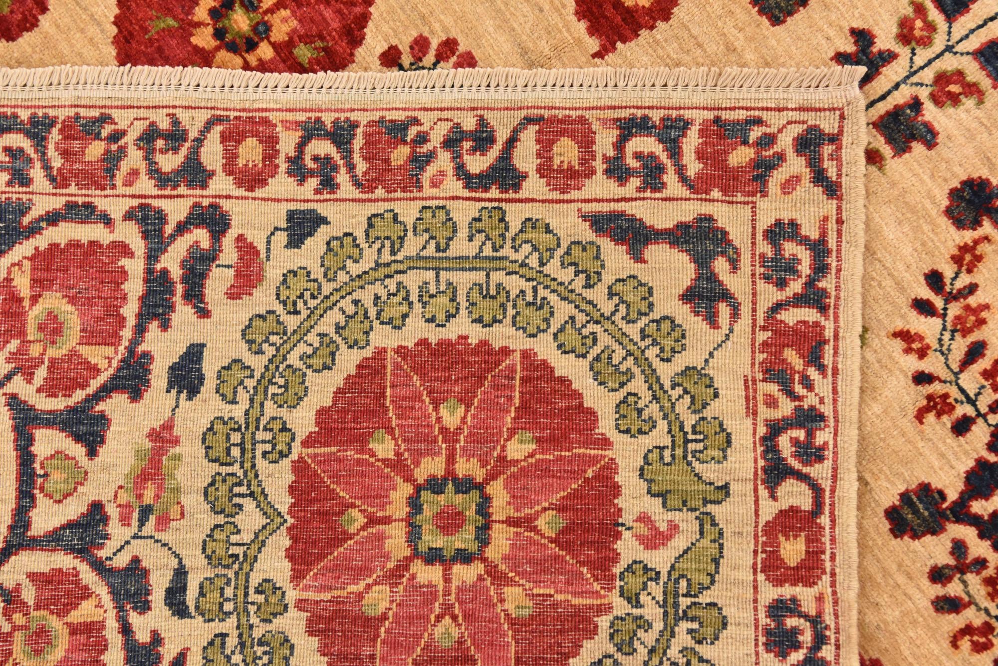 6' 1 x 8' 9 Hand Knotted Ariana Ziegler Oriental Rug