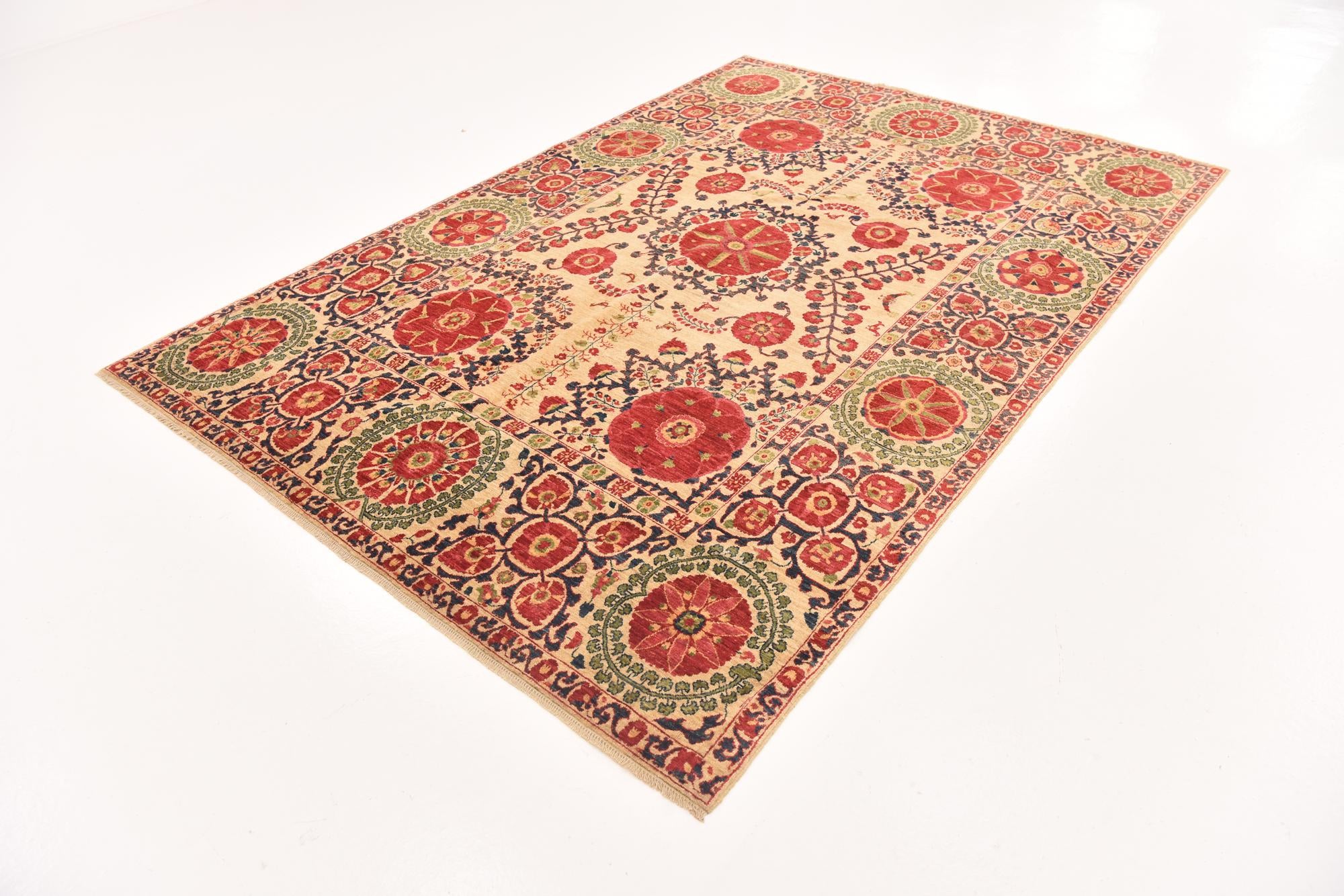 6' 1 x 8' 9 Hand Knotted Ariana Ziegler Oriental Rug