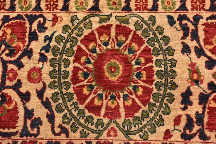 Detail image of 6' 1 x 8' 9 Hand Knotted Ariana Ziegler Oriental Rug