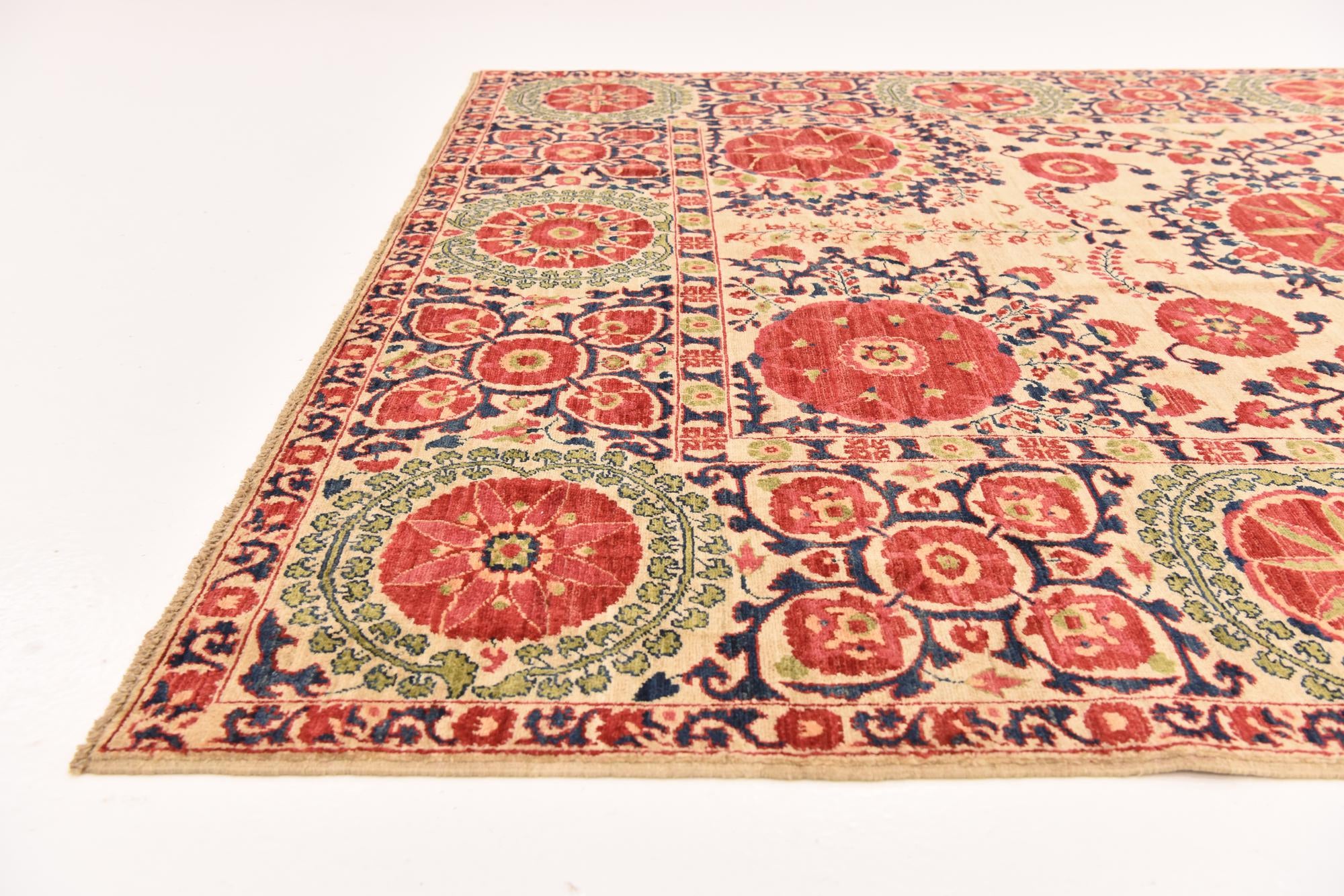 6' 1 x 8' 1 Hand Knotted Ariana Ziegler Oriental Rug