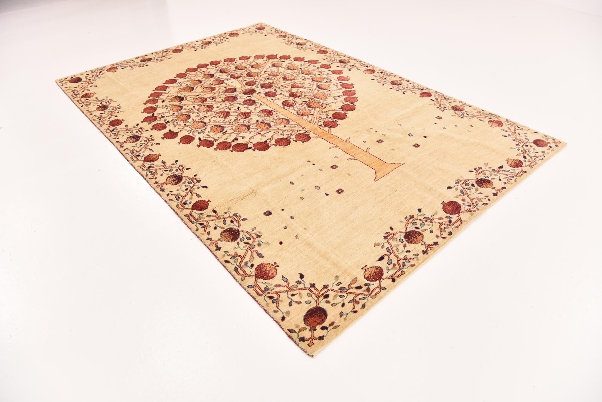 6' 4 x 9' 5 Hand Knotted Ariana Ziegler Wool Rug