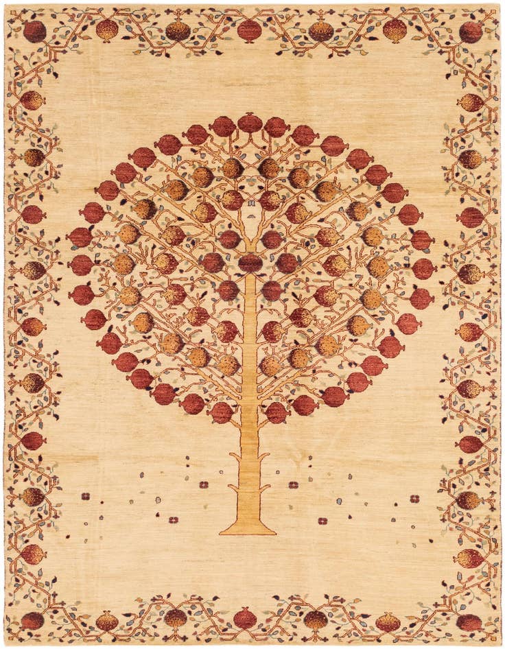 Detail image of 6' 4 x 9' 5 Hand Knotted Ariana Ziegler Wool Rug