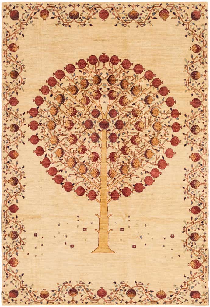 6' 4 x 9' 5 Hand Knotted Ariana Ziegler Wool Rug