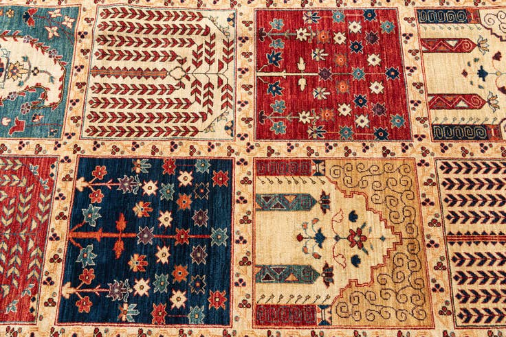 Detail image of 8' 3 x 9' 3 Hand Knotted Ariana Ziegler Oriental Rug