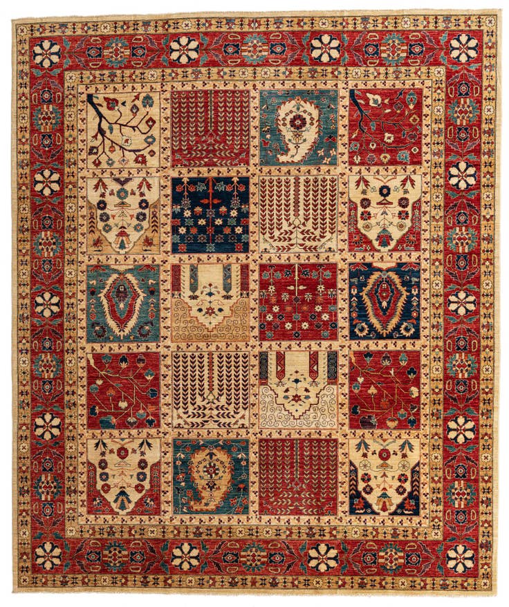 Detail image of 8' 3 x 9' 3 Hand Knotted Ariana Ziegler Oriental Rug