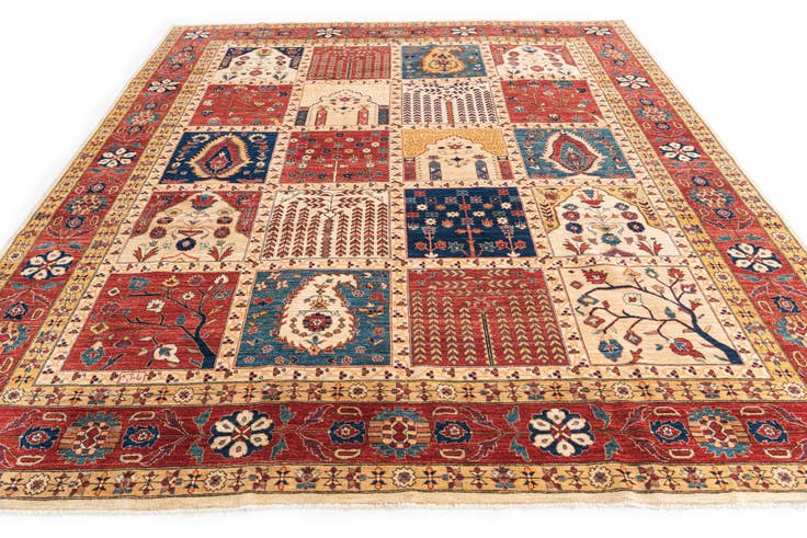 Detail image of 8' 3 x 9' 8 Hand Knotted Ariana Ziegler Oriental Rug
