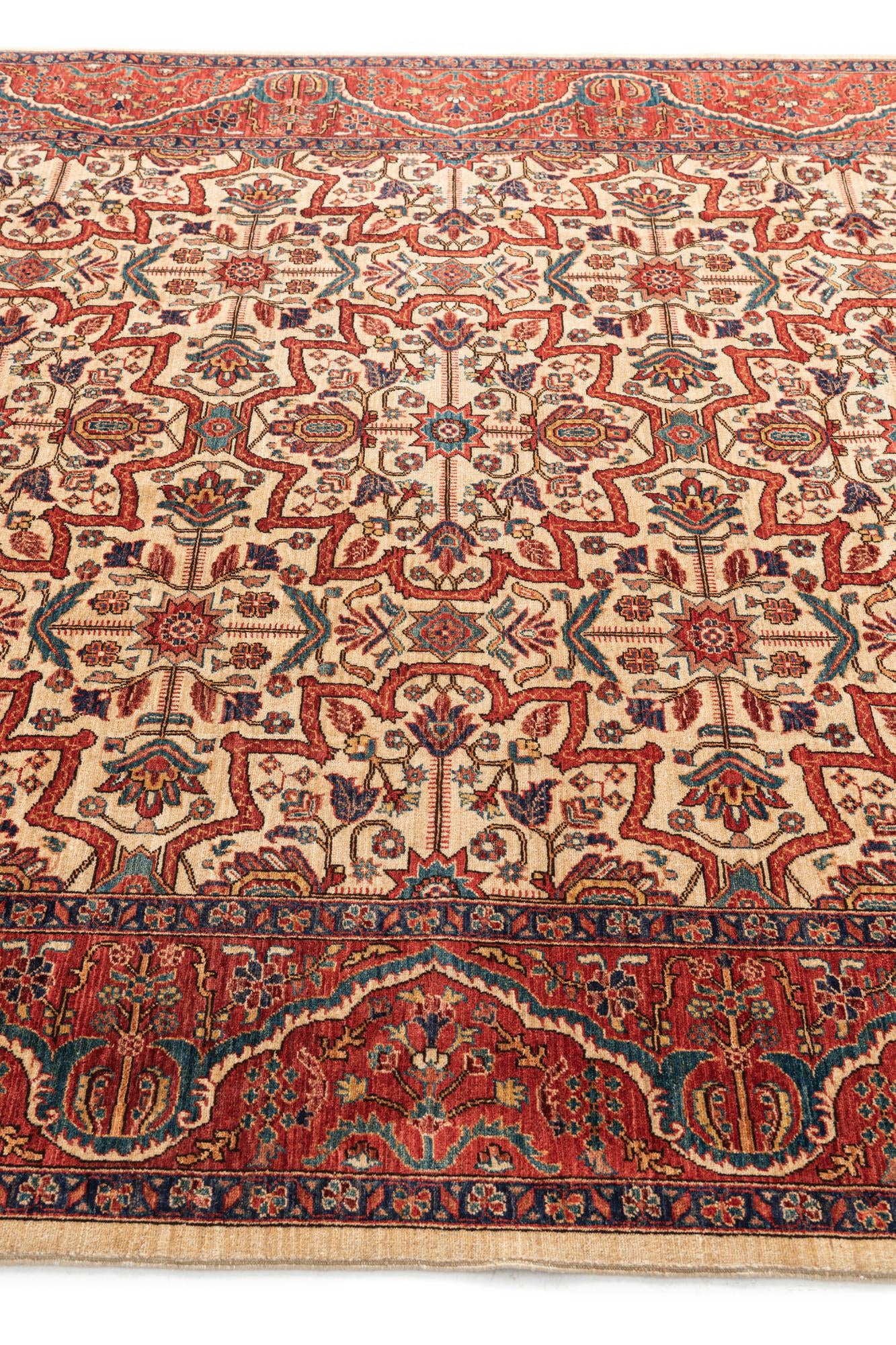 7' 1 x 10' 1 Hand Knotted Ariana Ziegler Oriental Rug