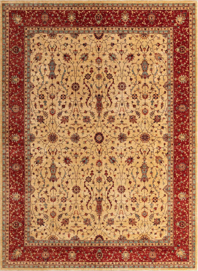 Detail image of 9' 10 x 13' 2 Hand Knotted Ariana Ziegler Oriental Rug