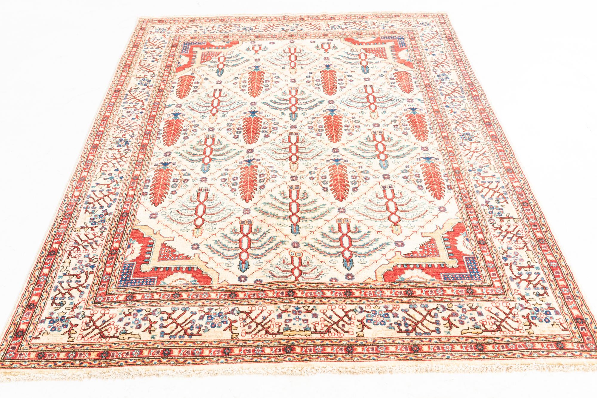 5' x 6' 7 Hand Knotted Ariana Ziegler Oriental Rug