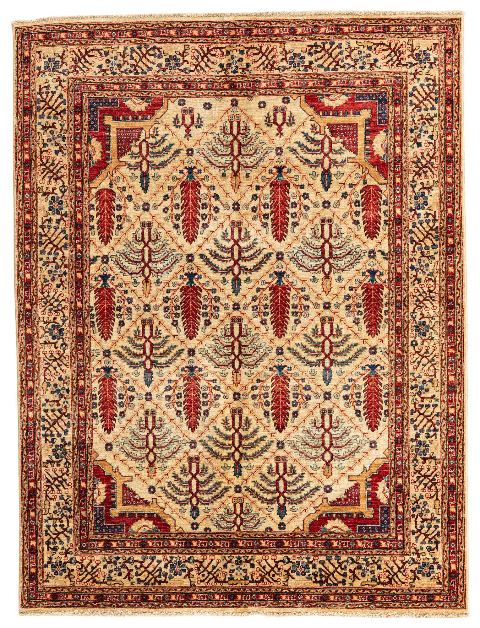 5' x 6' 7 Hand Knotted Ariana Ziegler Oriental Rug
