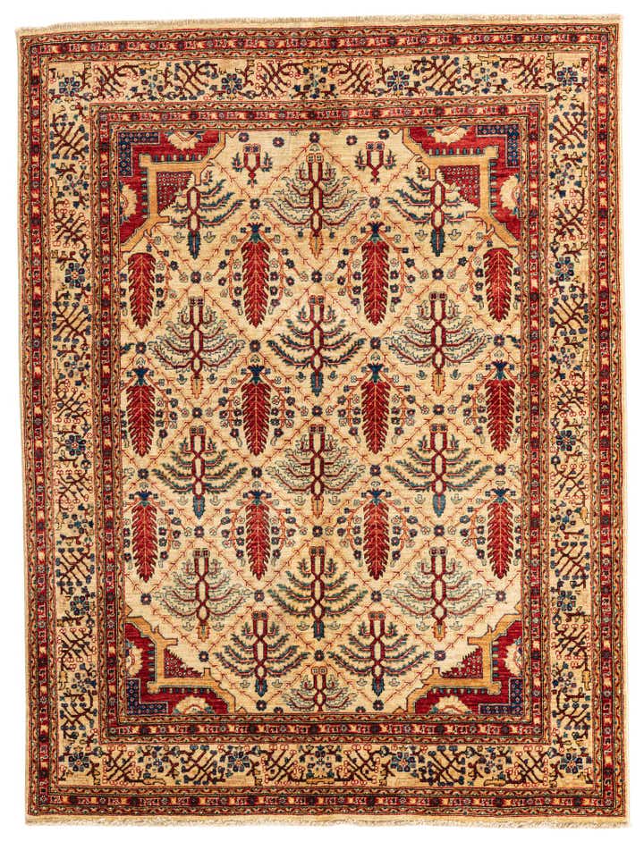 5' x 6' 7 Hand Knotted Ariana Ziegler Oriental Rug