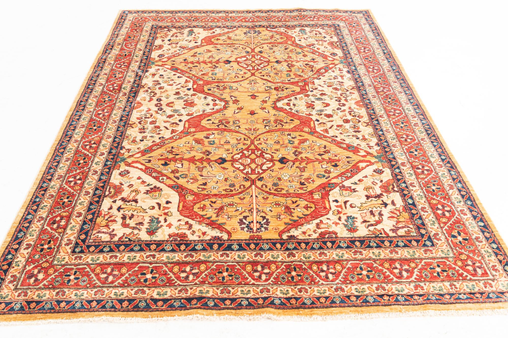 5' 7 x 7' 7 Hand Knotted Ariana Ziegler Oriental Rug