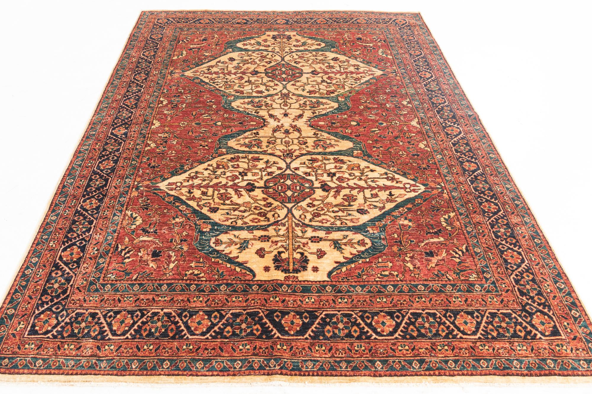 5' 8 x 8' 1 Hand Knotted Ariana Ziegler Oriental Rug