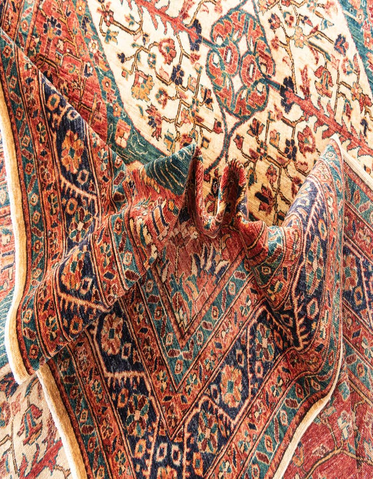 Detail image of 5' 8 x 8' 1  Hand Knotted Ariana Ziegler Oriental Rug