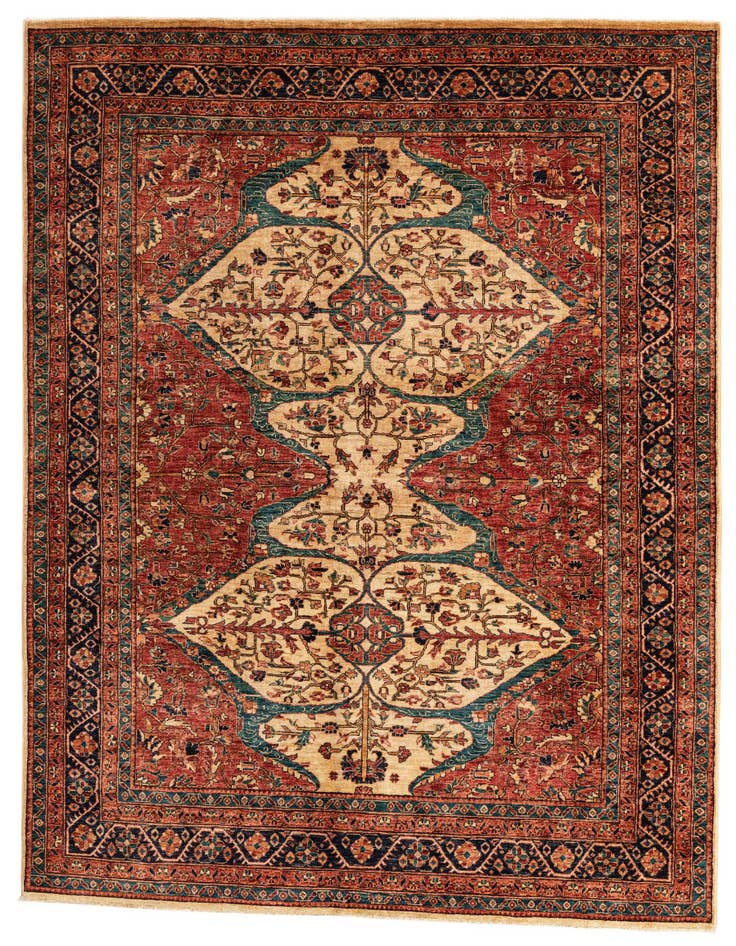 Detail image of 5' 8 x 8' 1 Hand Knotted Ariana Ziegler Oriental Rug