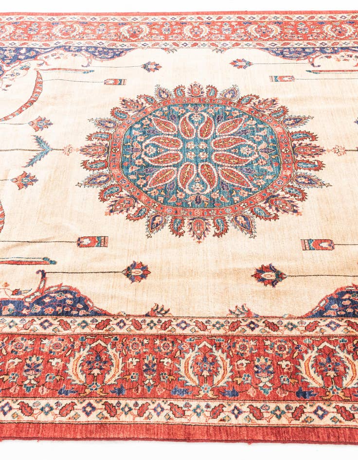 Detail image of 6' 5 x 9' 4  Hand Knotted Ariana Ziegler Oriental Rug