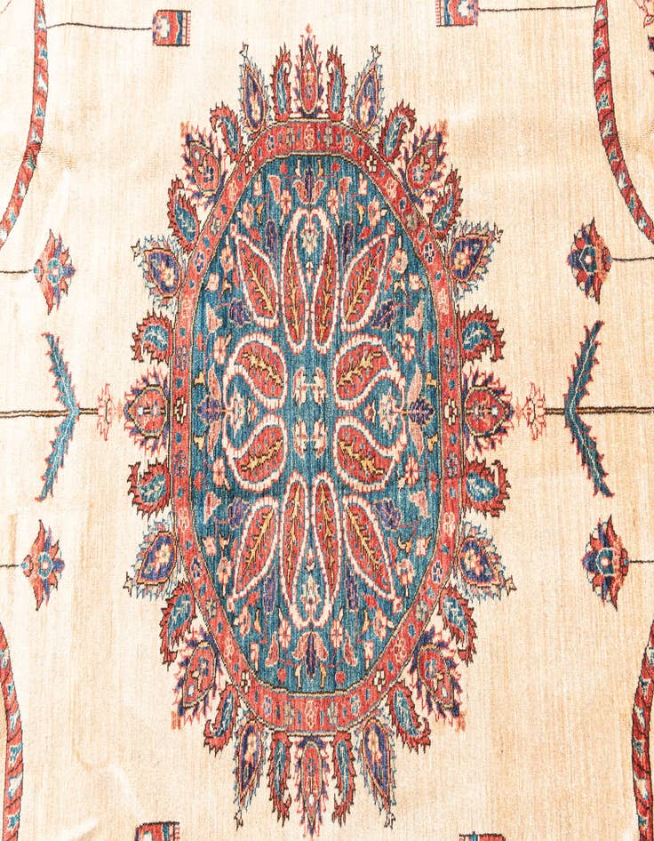 Detail image of 6' 5 x 9' 4  Hand Knotted Ariana Ziegler Oriental Rug