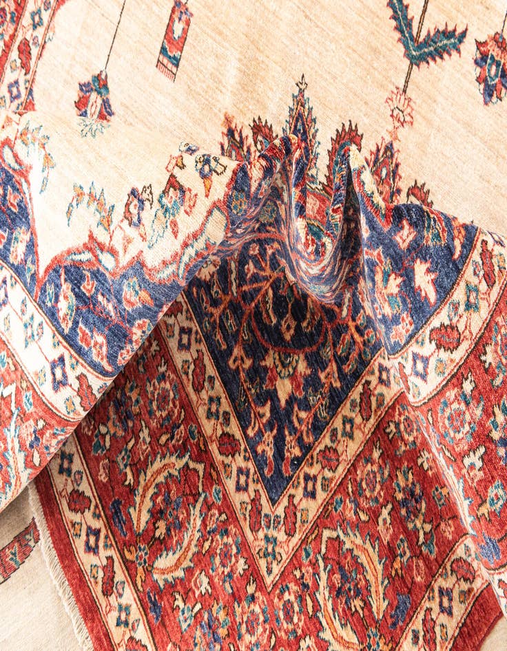 Detail image of 6' 5 x 9' 4  Hand Knotted Ariana Ziegler Oriental Rug