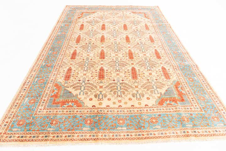6' 8 x 9' 9 Hand Knotted Ariana Ziegler Oriental Rug