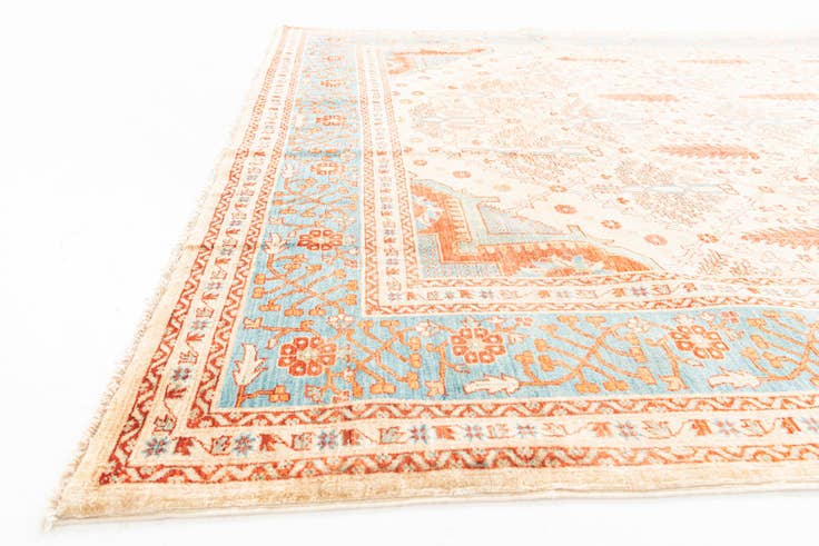 Detail image of 6' 8 x 9' 9 Hand Knotted Ariana Ziegler Oriental Rug