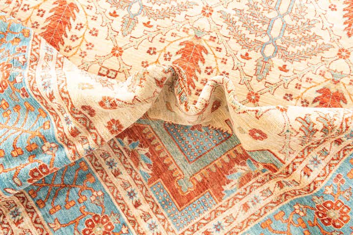 6' 8 x 9' 9 Hand Knotted Ariana Ziegler Oriental Rug