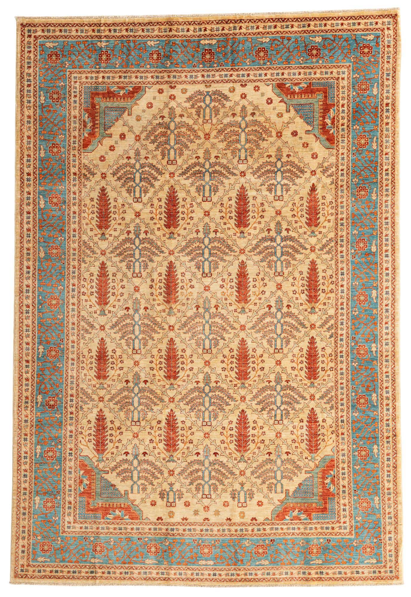6' 8 x 9' 9 Hand Knotted Ariana Ziegler Oriental Rug