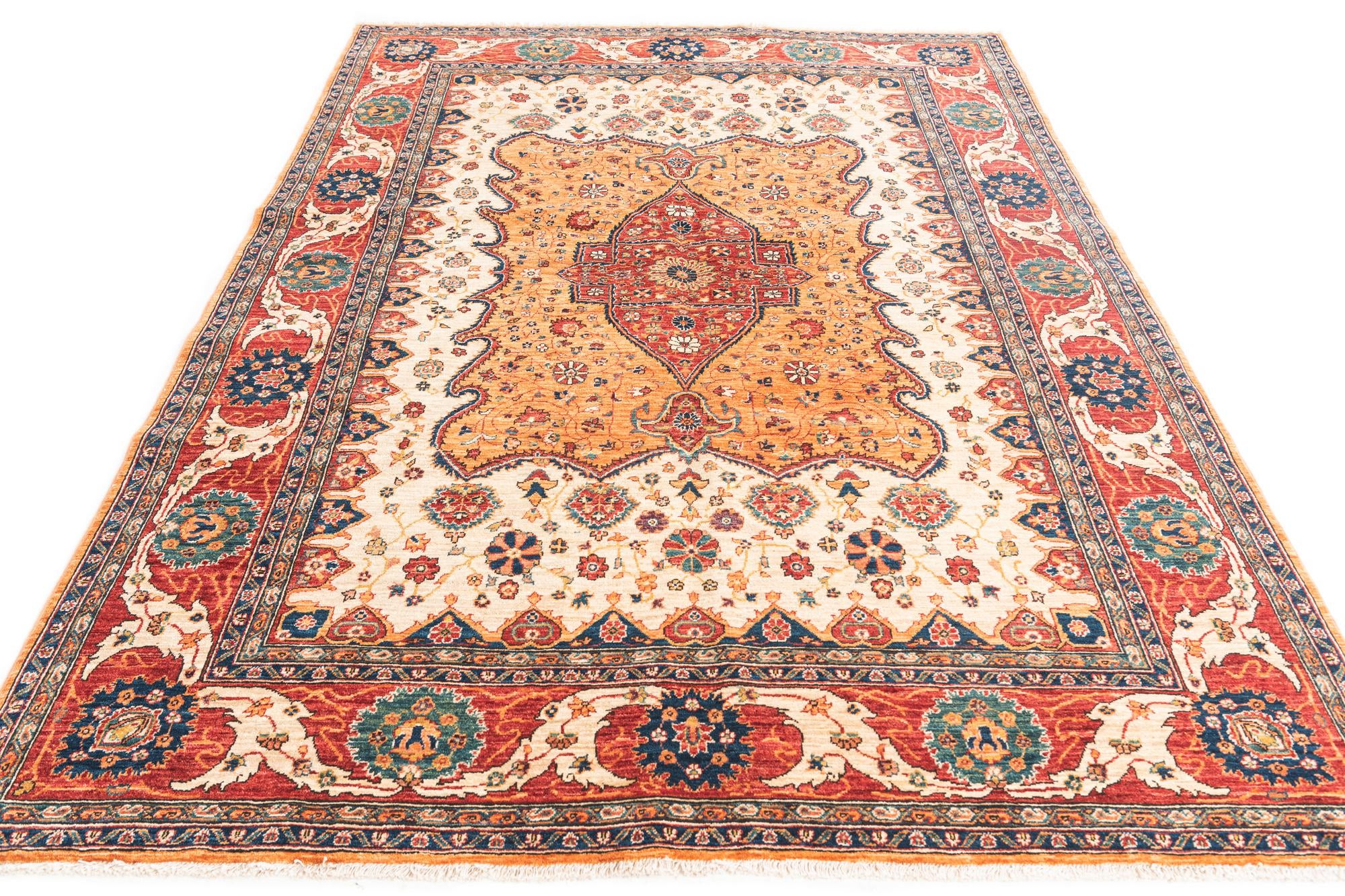 5' 9 x 8' Hand Knotted Ariana Ziegler Rug