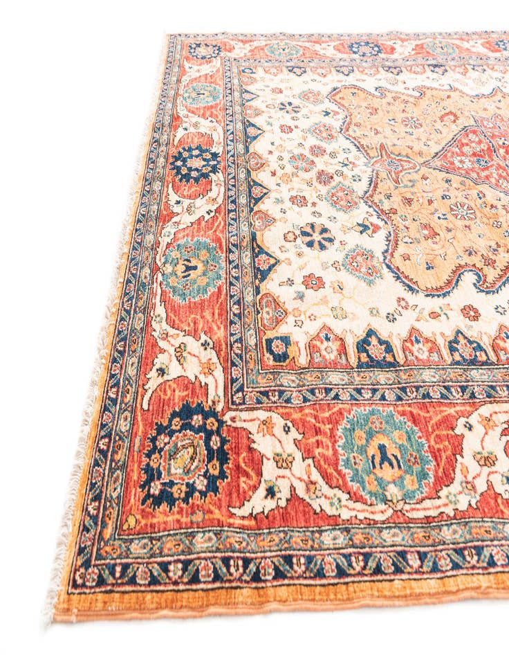 Detail image of 5' 9 x 8'  Hand Knotted Ariana Ziegler Rug