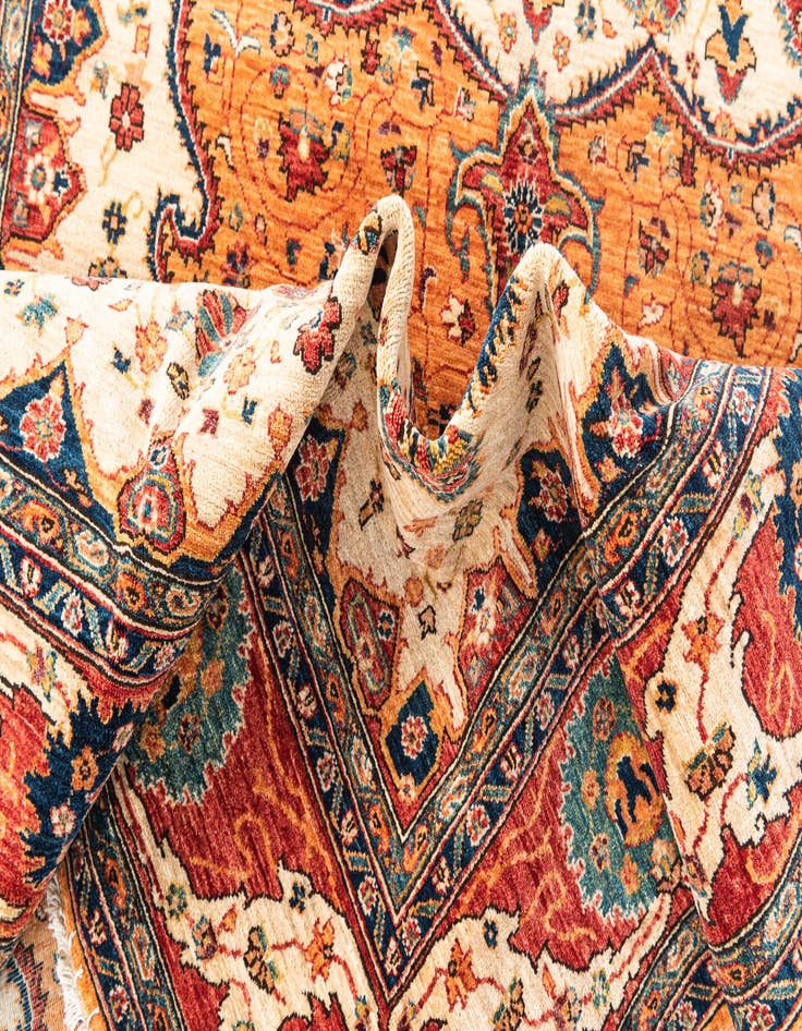 Detail image of 5' 9 x 8'  Hand Knotted Ariana Ziegler Rug