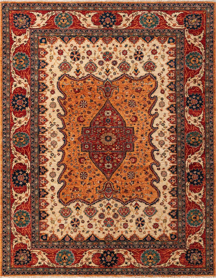 Detail image of 5' 9 x 8' Hand Knotted Ariana Ziegler Rug