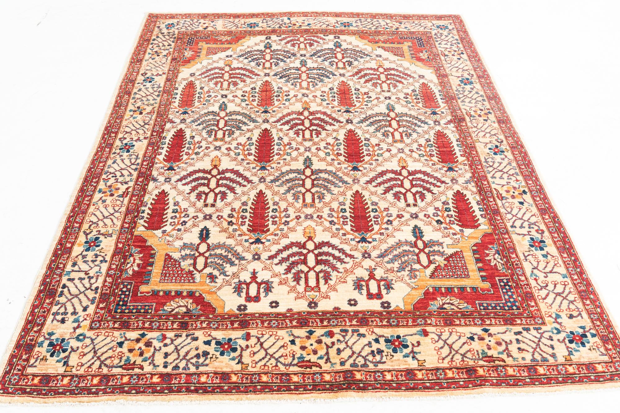 4' 10 x 6' 5 Hand Knotted Ariana Ziegler Oriental Rug