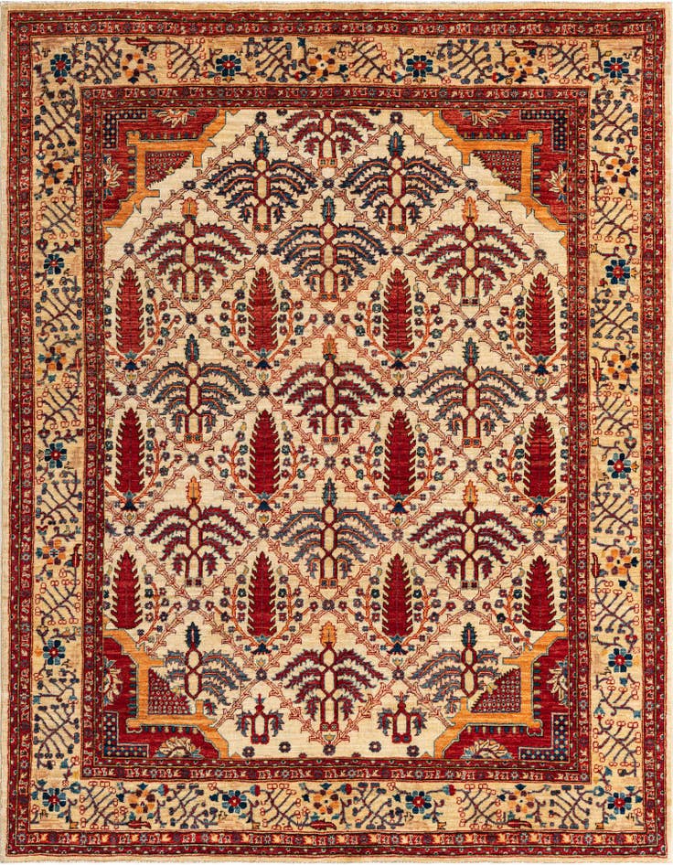 Detail image of 4' 10 x 6' 5 Hand Knotted Ariana Ziegler Oriental Rug