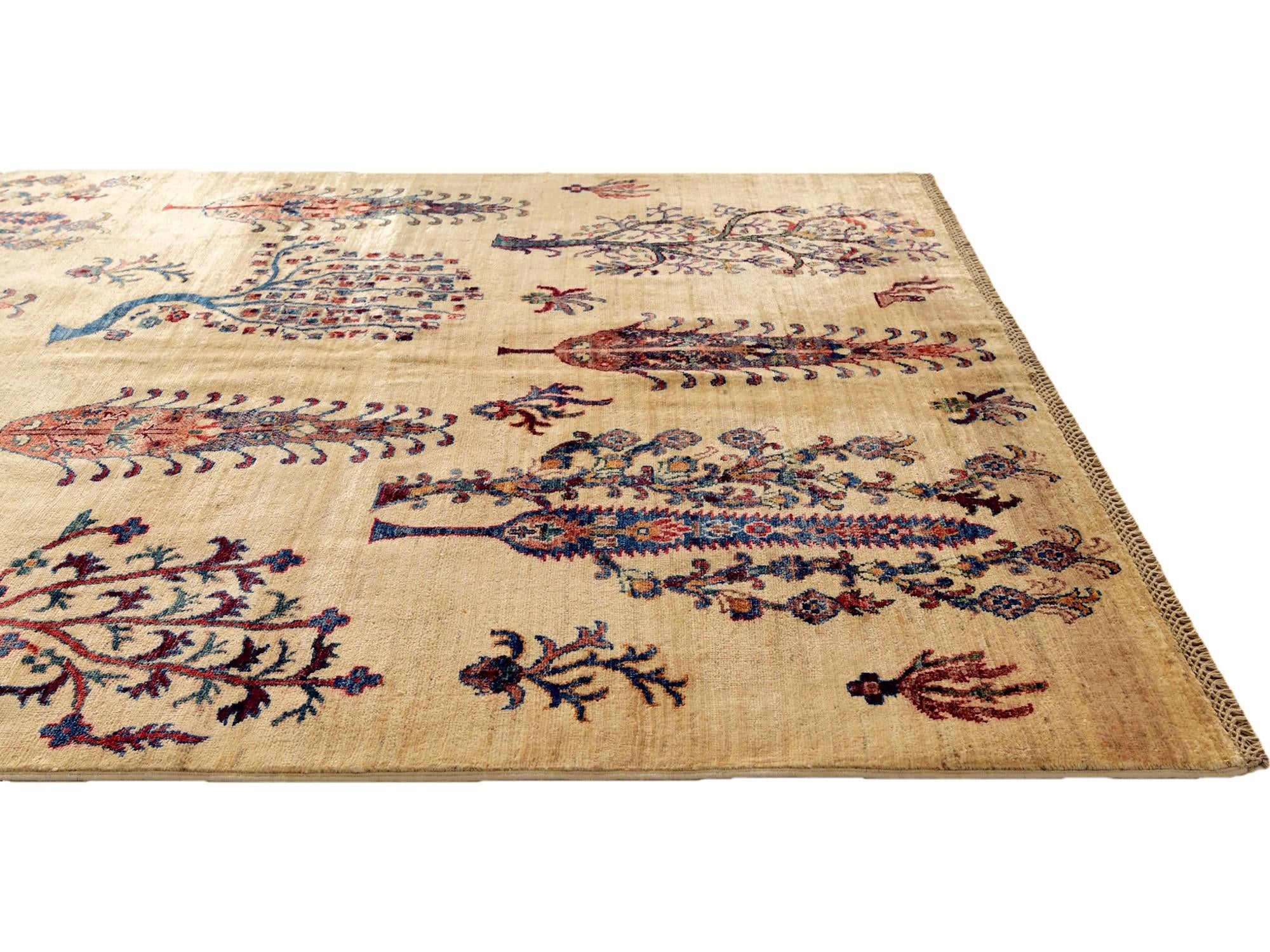 5' 1 x 6' 4 Hand Knotted Ariana Ziegler Rug
