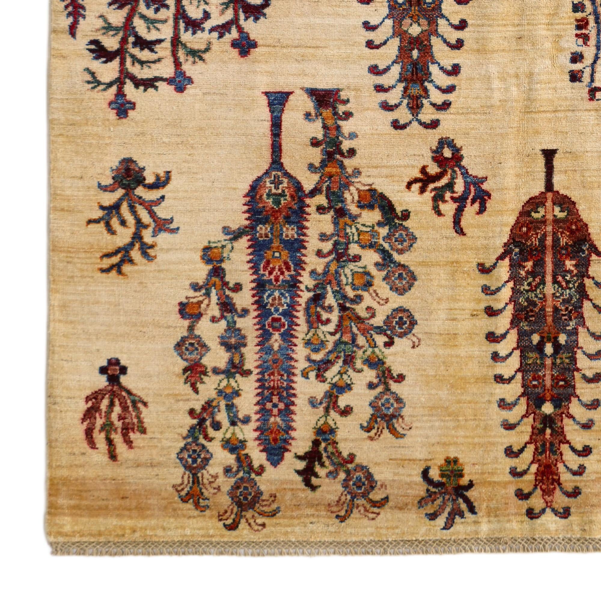 5' 1 x 6' 4 Hand Knotted Ariana Ziegler Rug