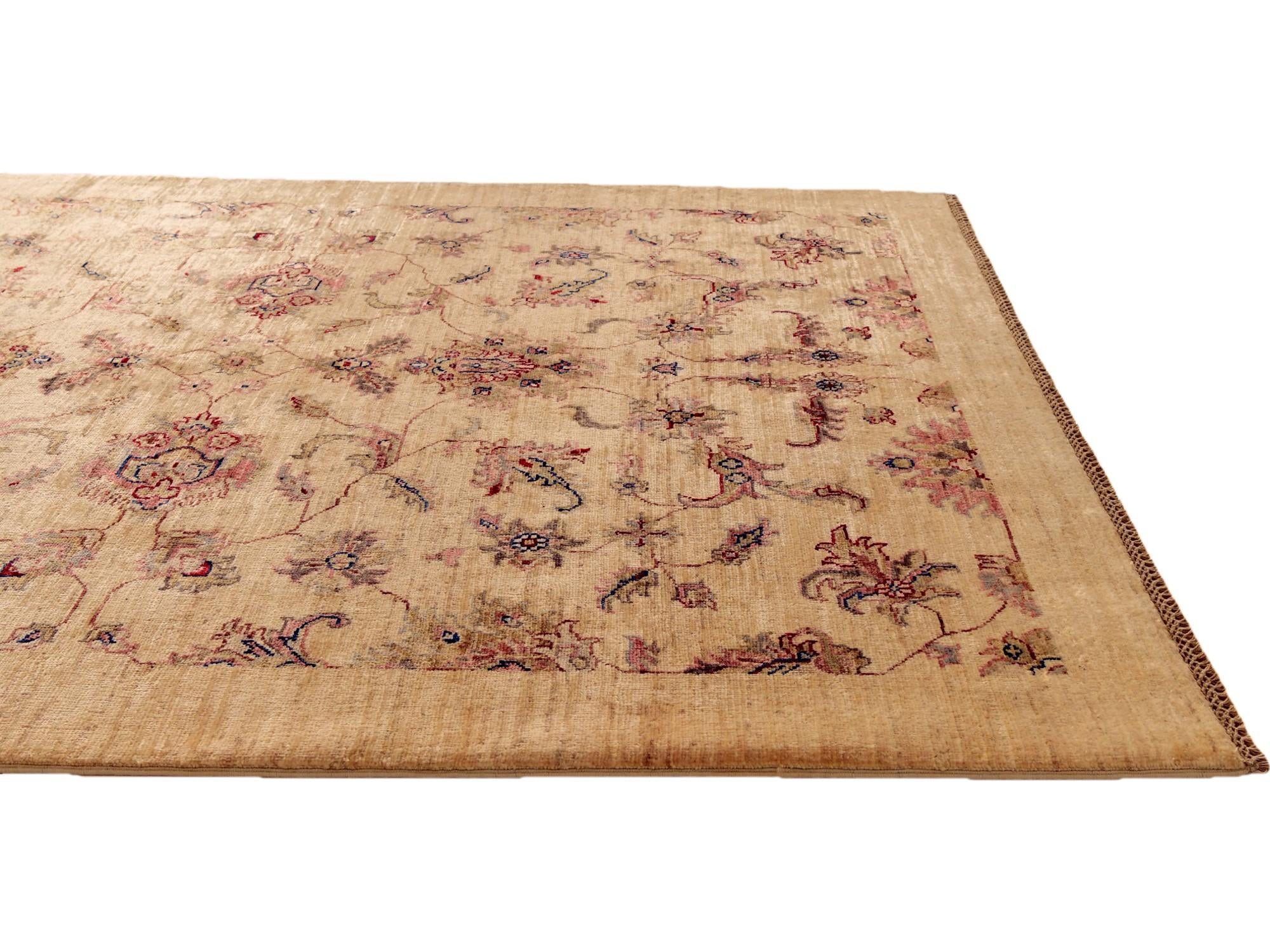 5' 2 x 6' 5 Hand Knotted Ariana Ziegler Rug