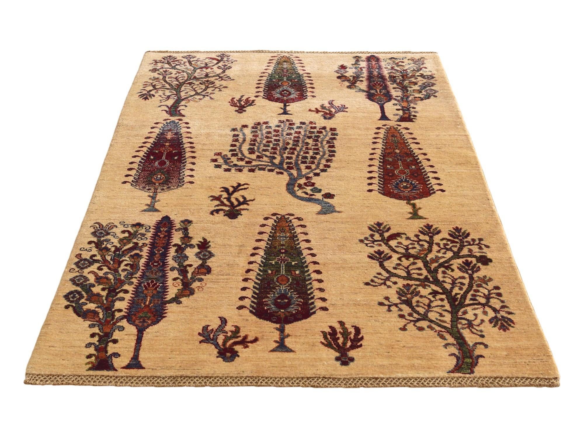 3' 11 x 6' 3 Hand Knotted Ariana Ziegler Rug