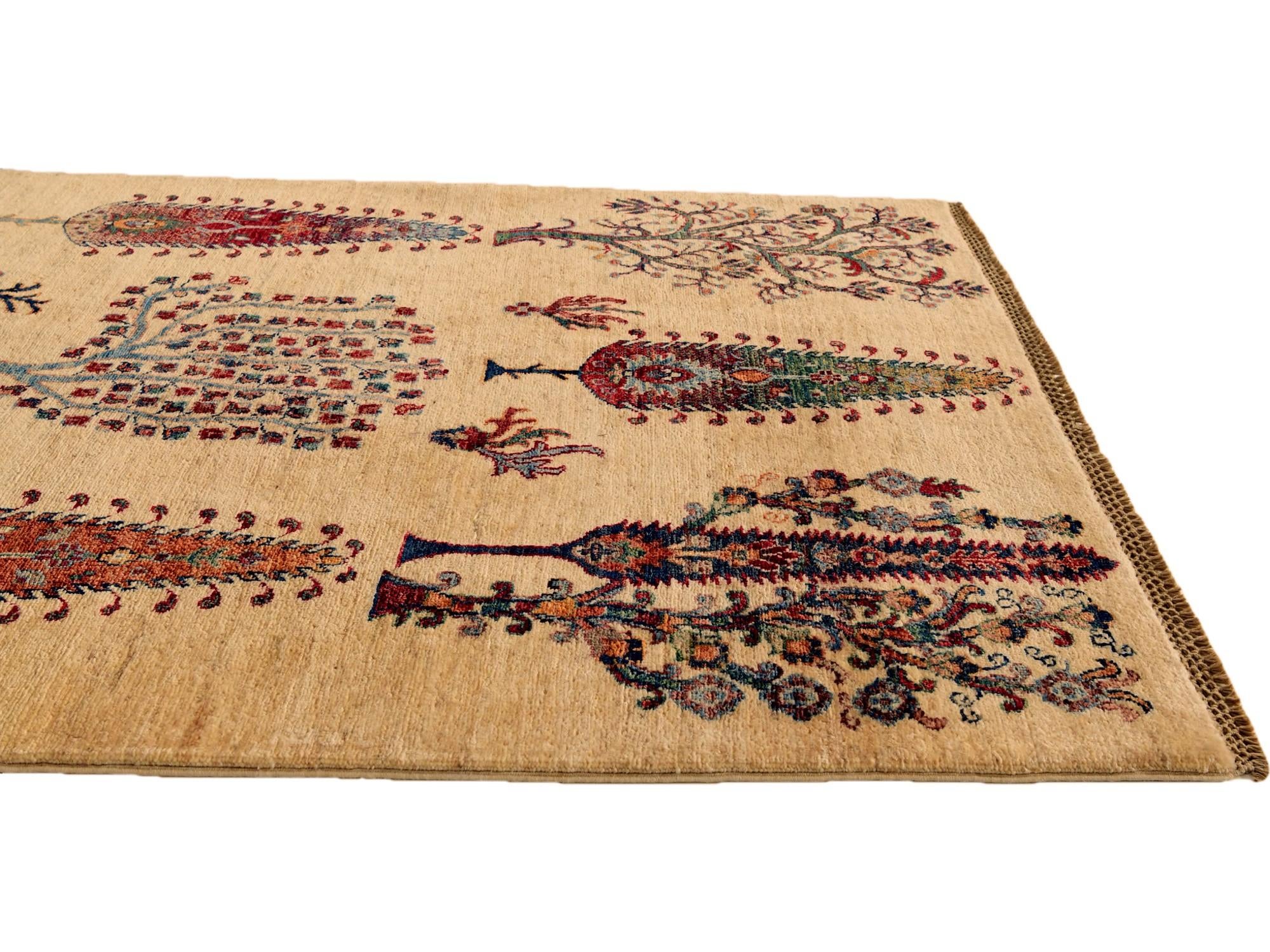 3' 11 x 6' 3 Hand Knotted Ariana Ziegler Rug
