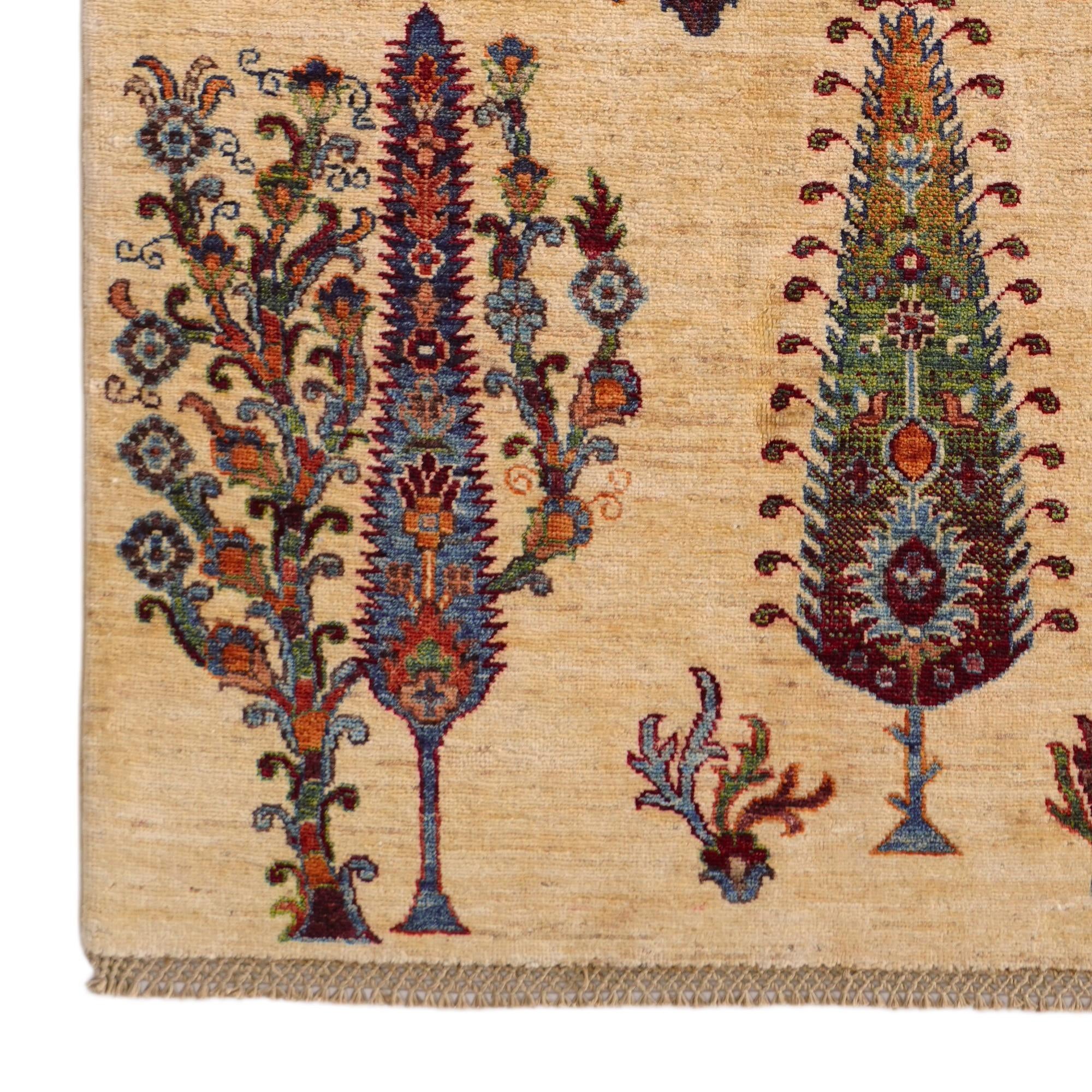 3' 11 x 6' 3 Hand Knotted Ariana Ziegler Rug